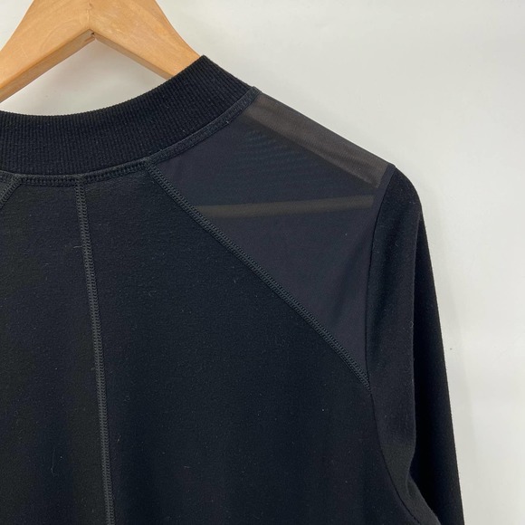 Torrid Womens Mesh Panel Jacket size 0 (Large) Black Zip Up Lightweight - Picture 7 of 9